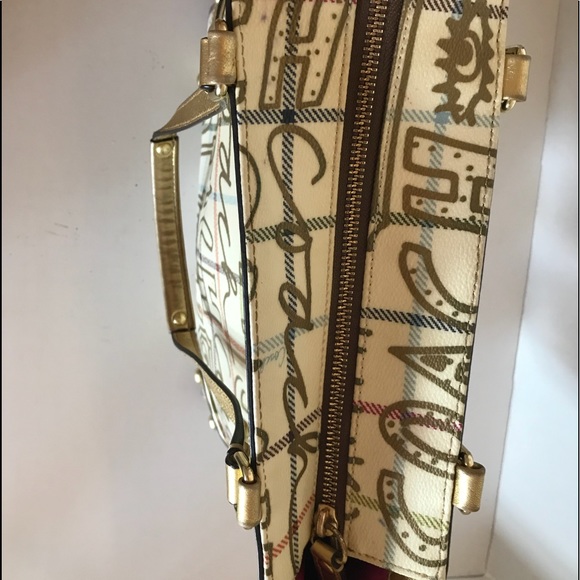 Coach || Shoulder Hobo Gold Beige Purse Bag - Picture 4 of 8